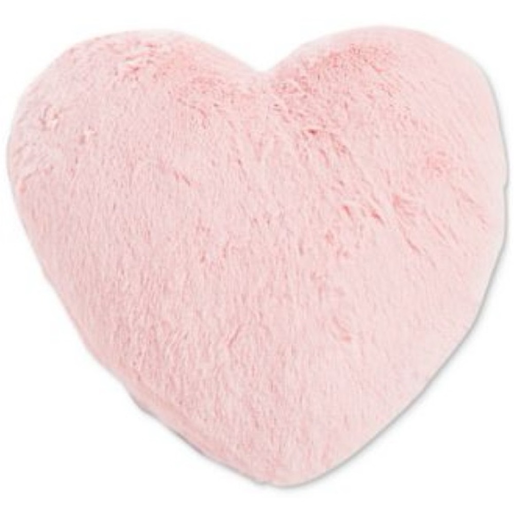 Heart Faux-Fur Decorative Pillow